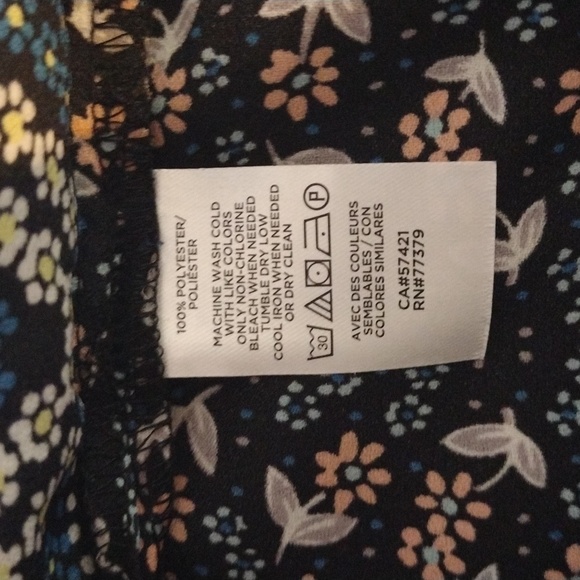 Loft Patchwork Back Peplum Blouse 22W - Picture 7 of 7